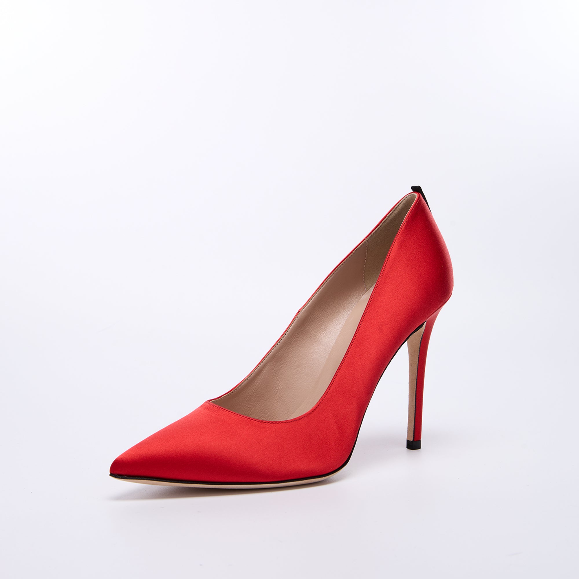 SJP by Sarah Jessica Parker Fawn 100mm Red Satin Pumps