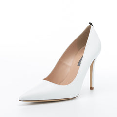 SJP by Sarah Jessica Parker Fawn 100mm White Leather Pumps
