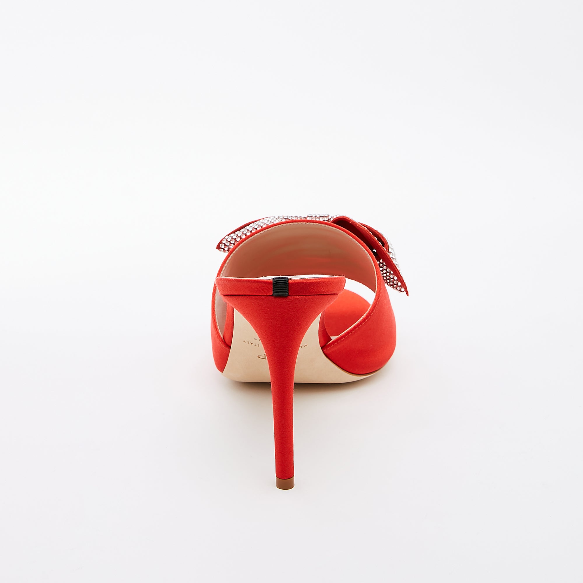 SJP by Sarah Jessica Parker Amna 90mm Red Satin Sandals
