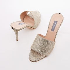 SJP by Sarah Jessica Parker Calico 90mm Silver Fabric Sandals