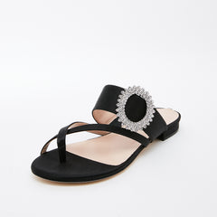 SJP by Sarah Jessica Parker Jinx 10mm Black Satin Sandals