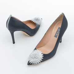 SJP by Sarah Jessica Parker Safa 100mm Dark Grey Satin Pumps