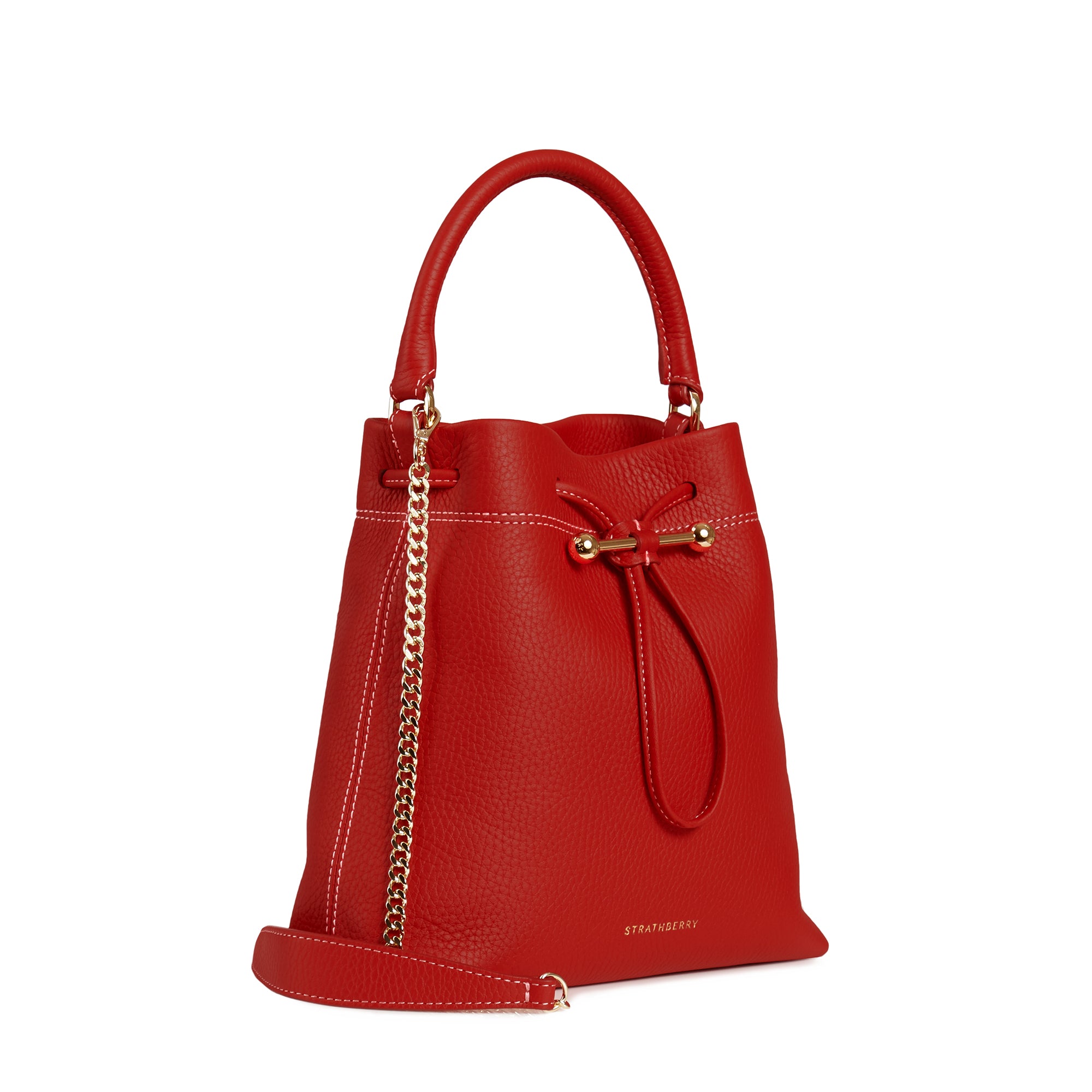 SJP by Sarah Jessica Parker Women's Leather City Osette Strathberry Bag Red