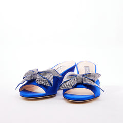 SJP by Sarah Jessica Parker Dina 50mm Royal Blue Satin Sandals