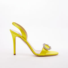 SJP by Sarah Jessica Parker Dish 100mm Yellow Satin Sandals