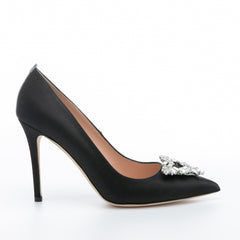 SJP by Sarah Jessica Parker Ola 100mm Black Satin Pumps