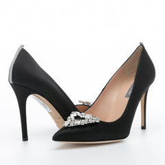 SJP by Sarah Jessica Parker Ola 100mm Black Satin Pumps