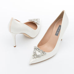 SJP by Sarah Jessica Parker Ola 100mm Ivory Satin Pumps