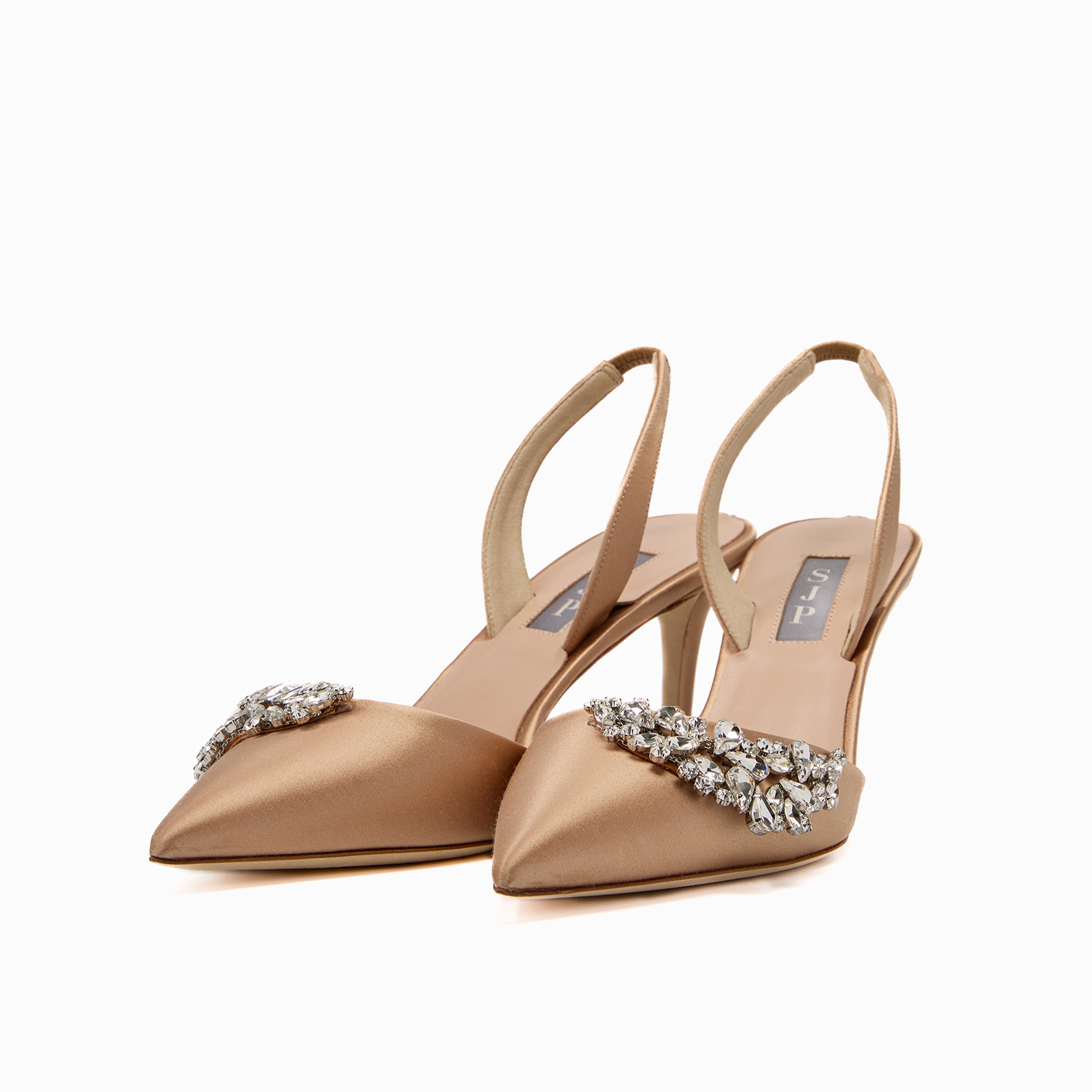 SJP by Sarah Jessica Parker Frieze 70mm Nude Satin Pumps