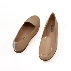 SJP by Sarah Jessica Parker Ped Bis 10mm Nude Patent Flat Sandals
