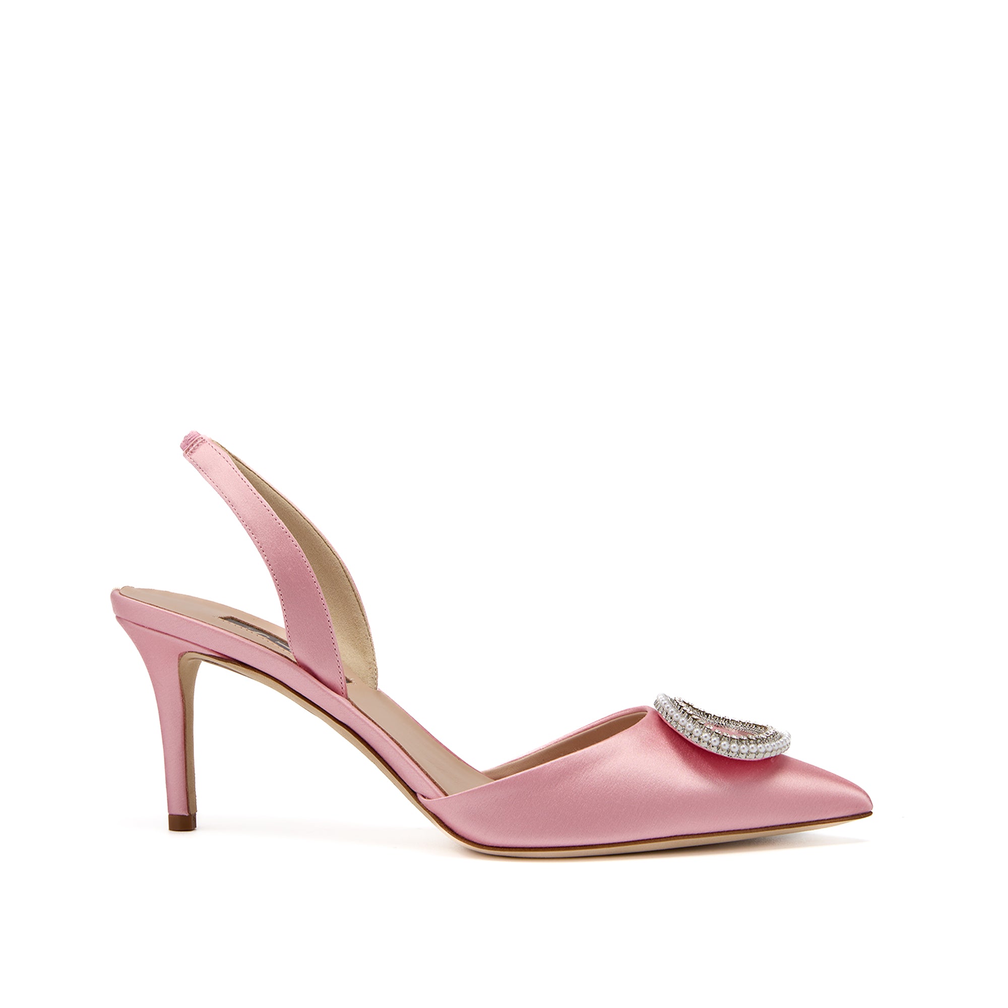 SJP by Sarah Jessica Parker Merrily 70mm Blush Satin Pumps