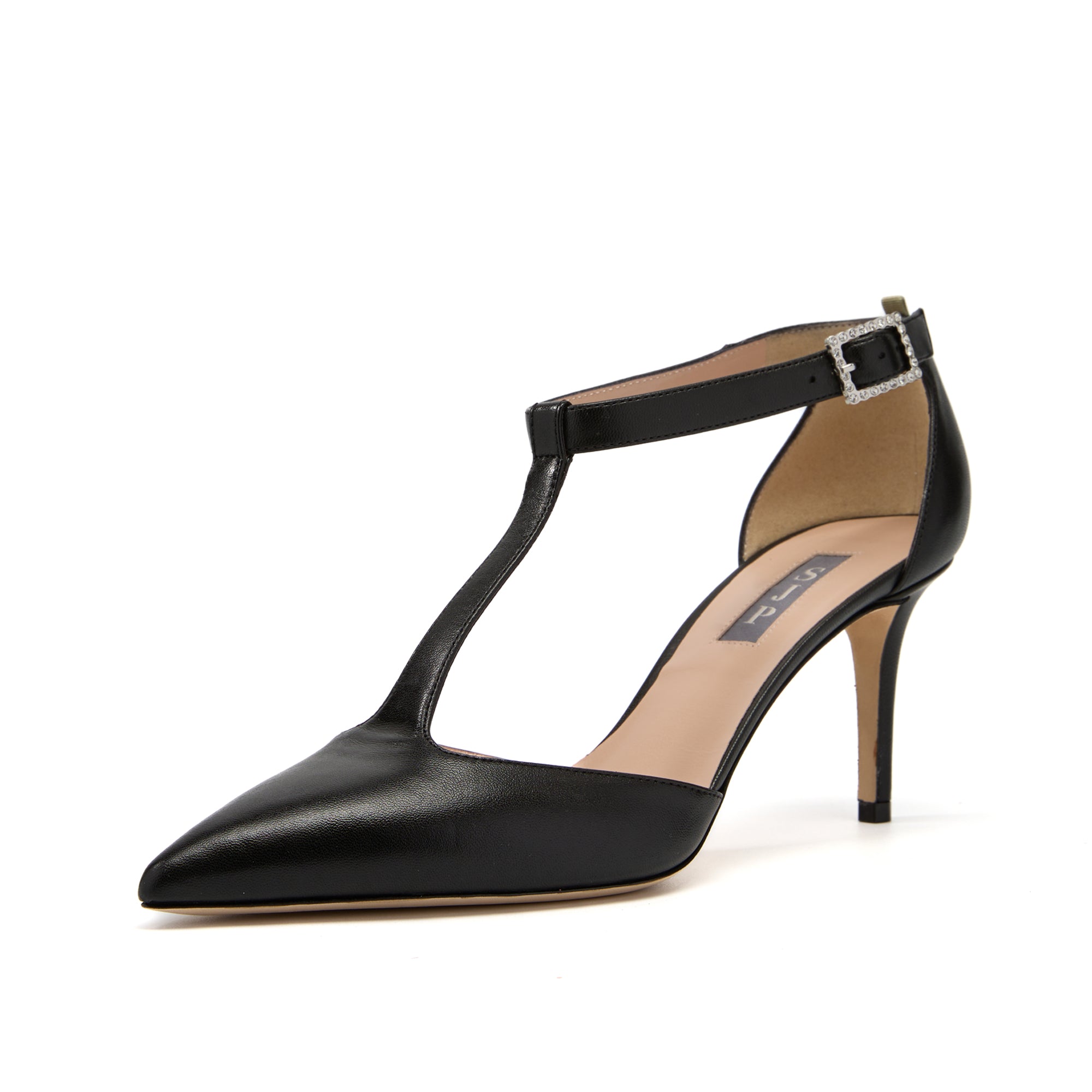 SJP by Sarah Jessica Parker Era 70mm Black Leather Pumps