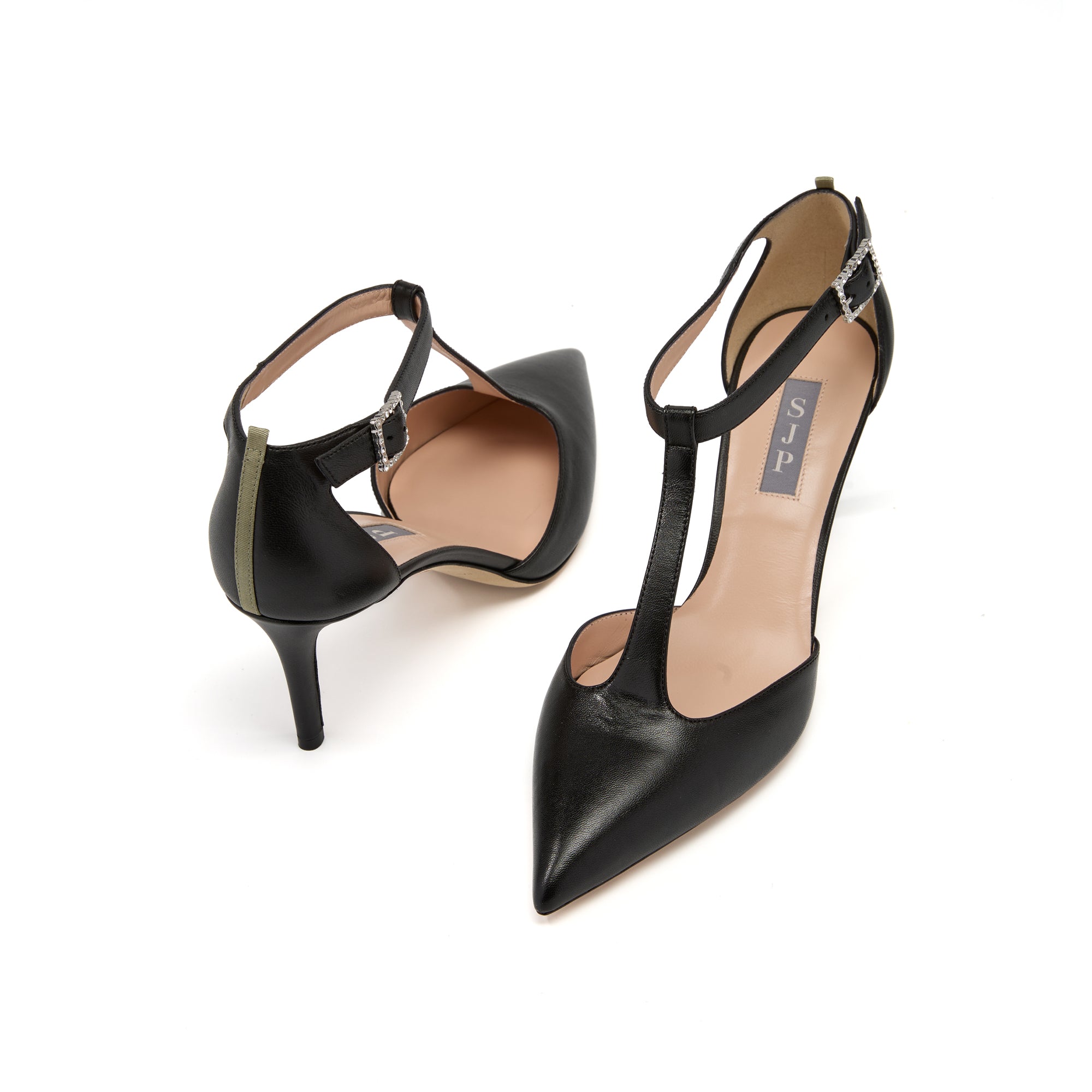 SJP by Sarah Jessica Parker Era 70mm Black Leather Pumps