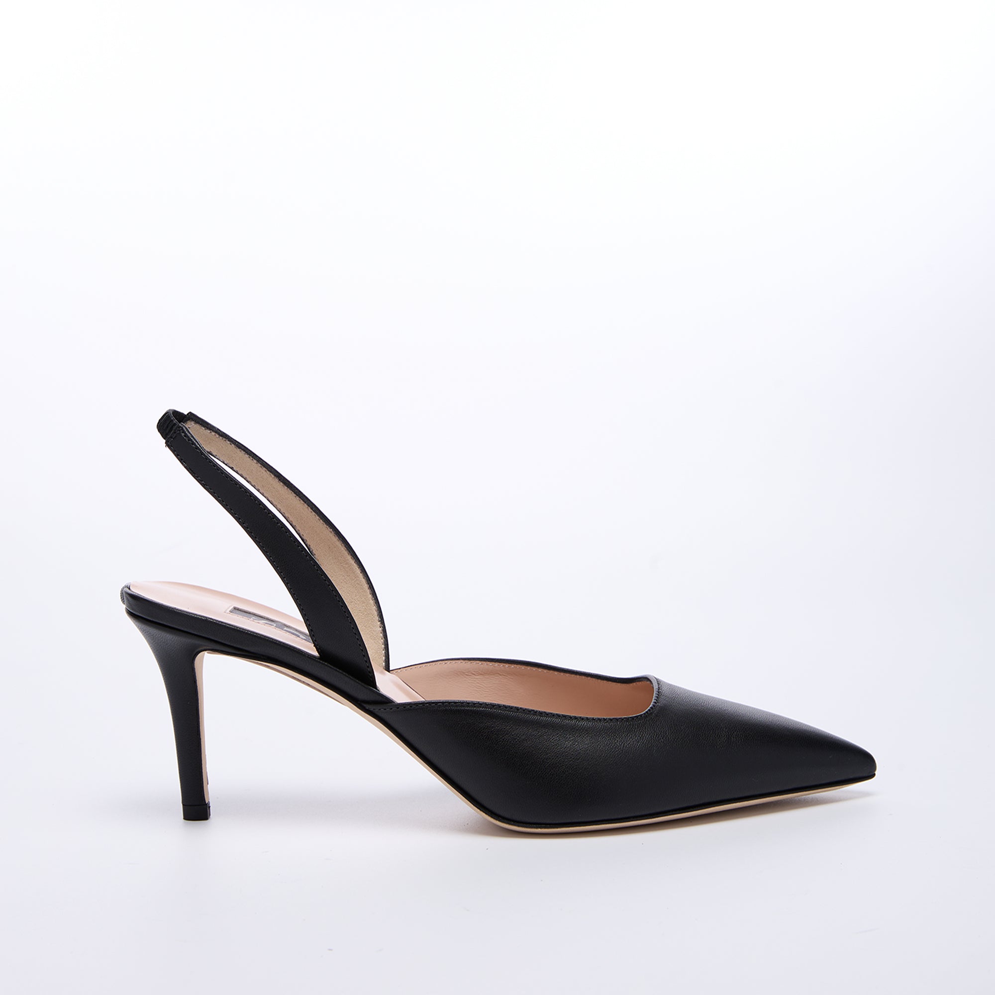 SJP by Sarah Jessica Parker Maverick 70mm Black Leather Slingback