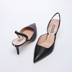 SJP by Sarah Jessica Parker Maverick 70mm Black Leather Slingback