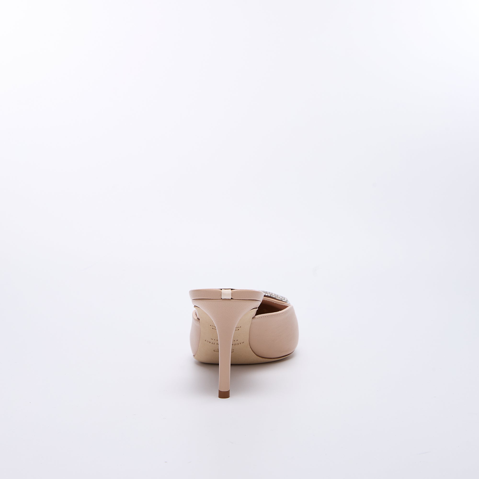 SJP by Sarah Jessica Parker Noble 70mm Beige Leather Mules