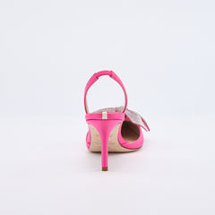 SJP by Sarah Jessica Parker Jamil 70mm Barbie Satin Slingbacks