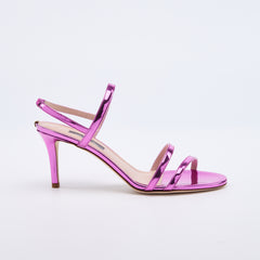 SJP by Sarah Jessica Parker Iva 70mm Mirror Knockout Pink Patent Leather Sandals