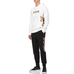 Evisu Black Daruma Buddy Printed Sweatpants