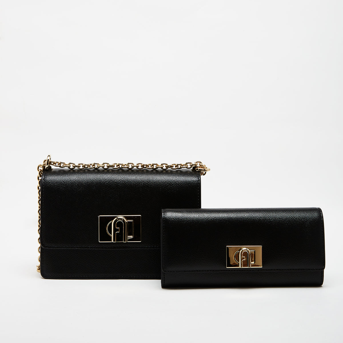 Furla 1927 Mini Crossbody Bag with Continental Wallet Combo Nero Nero Mini One Size