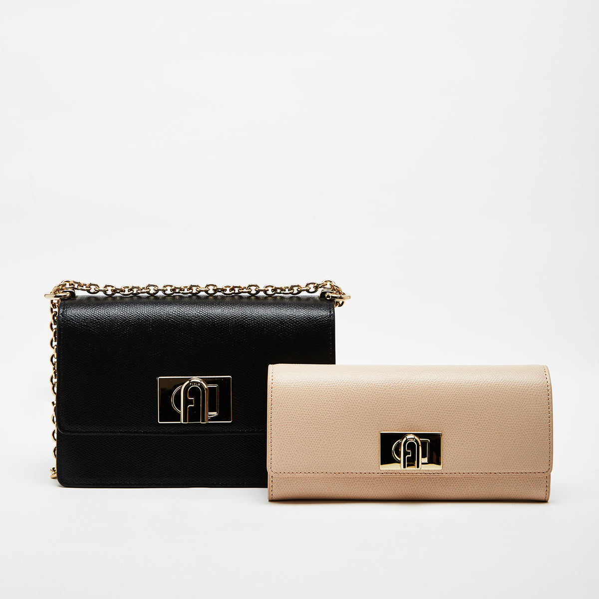 Furla 1927 Mini Crossbody Bag with Continental Wallet Combo Nero Ballerina Mini One Size