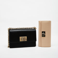 Furla 1927 Mini Crossbody Bag with Continental Wallet Combo Nero Ballerina Mini One Size