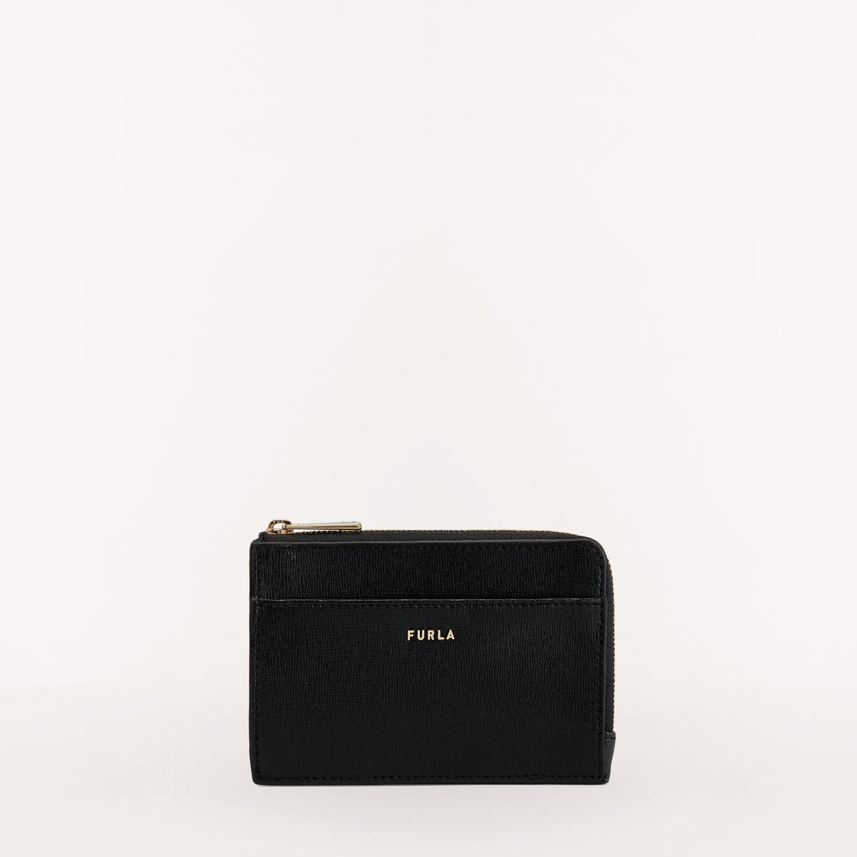 Furla Babylon Card Case, Nero, Saffiano