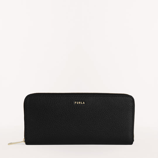 Furla Babylon Zip Around Slim Wallet Nero XL
