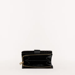 Furla Babylon Compact Wallet, Nero, Vitelo St. Ercle