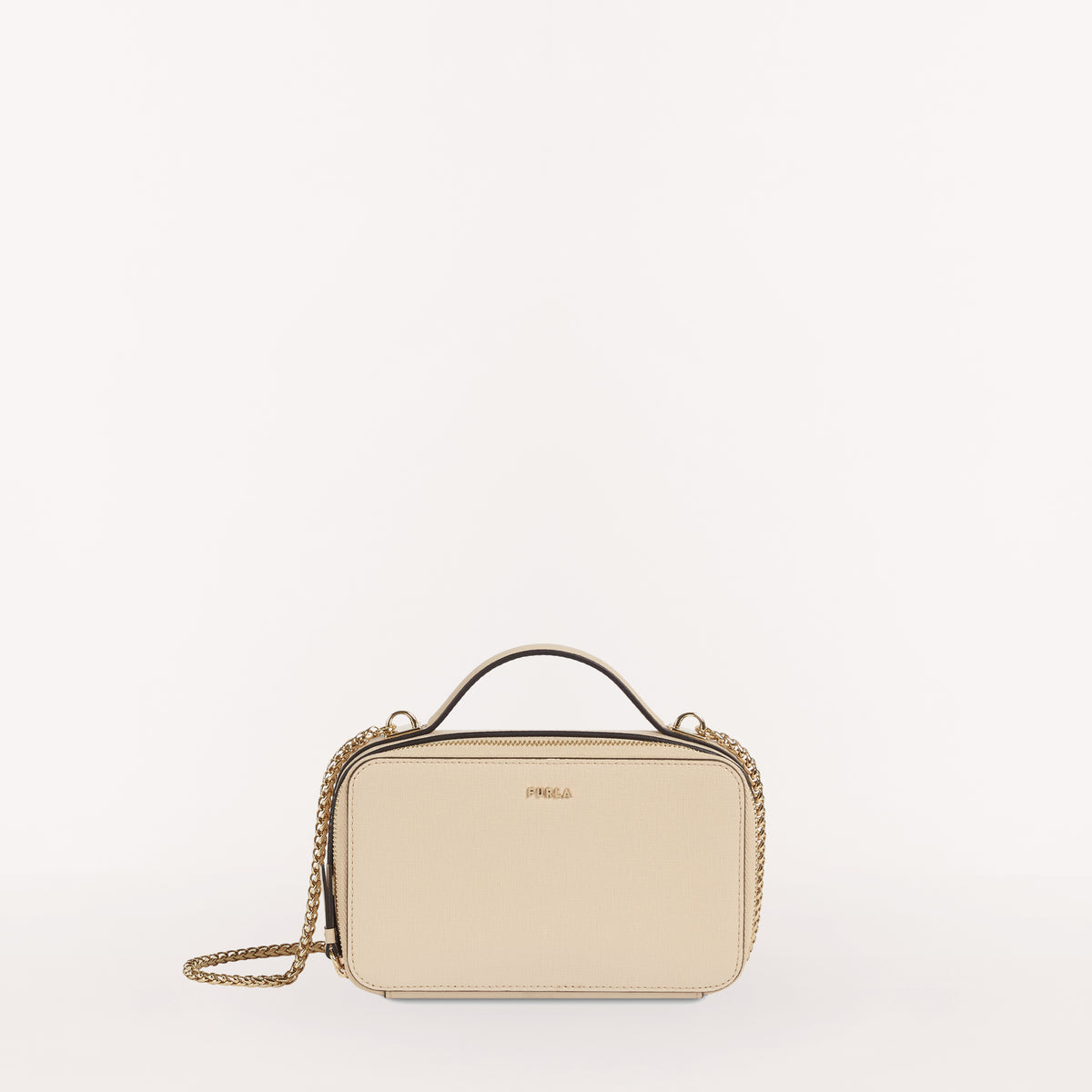 Furla Babylon Keycase Zip Around, Ballerina, Saffiano