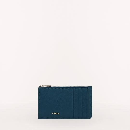 Furla Man Project Zipped Card Case Blu Jay One Size