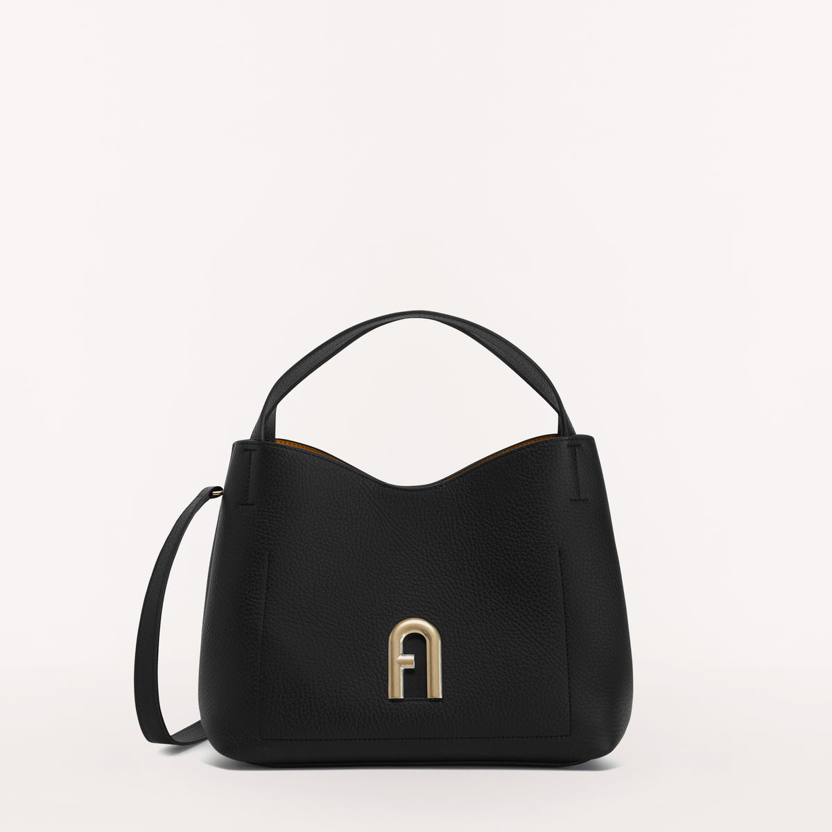 Furla Primula Hobo, Nero, Vitelo St. Daino