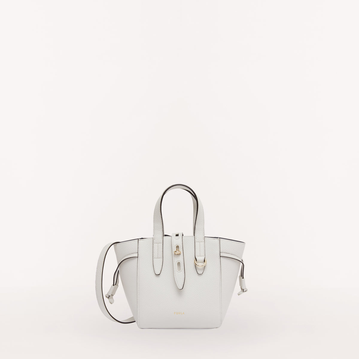 Furla Net Tote Basrfua, Marshmallow, Vitelo St. Ercle