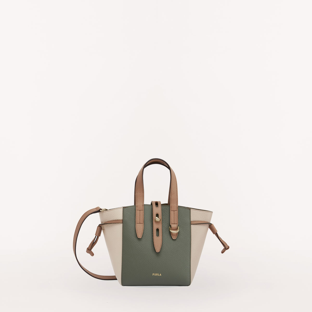 Furla Net Tote Bag Cactus/Flmn/Gre Mini BASRFUA BASRFUAHSC0002260S1007
