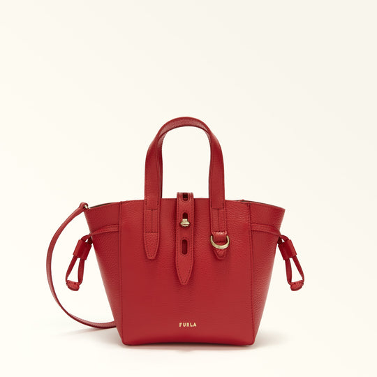Furla Net Mini Tote Bag Rosso Vene Mini