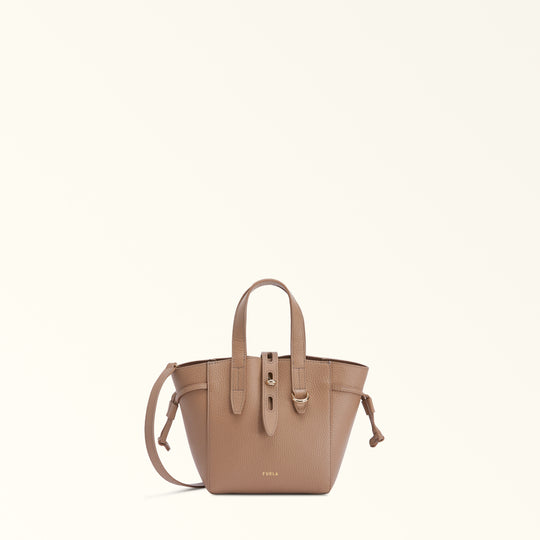 Furla Net Mini Tote Bag Greige Mini