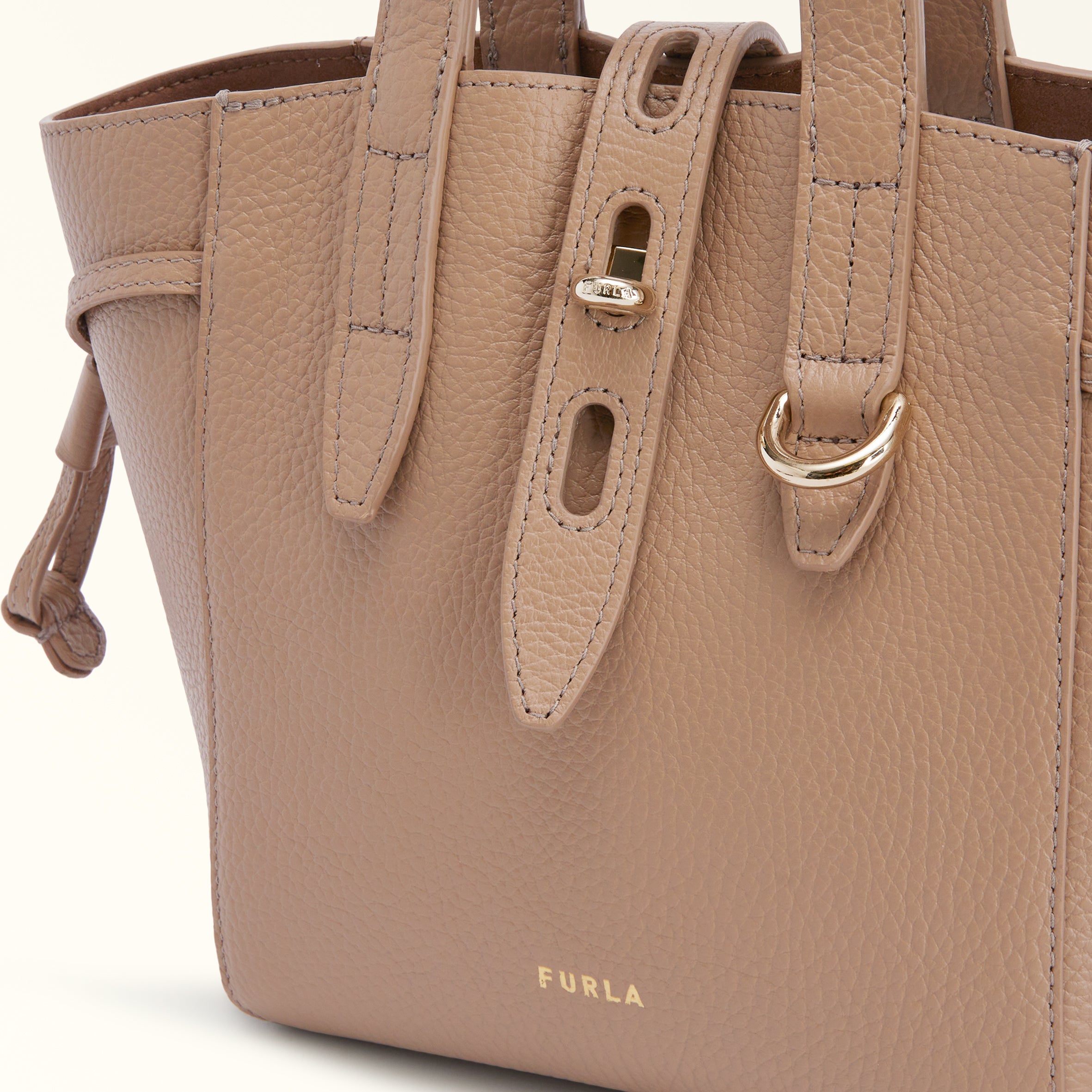 Furla Net Mini Tote Bag Greige Mini BASRFUAHSF0001257S9107