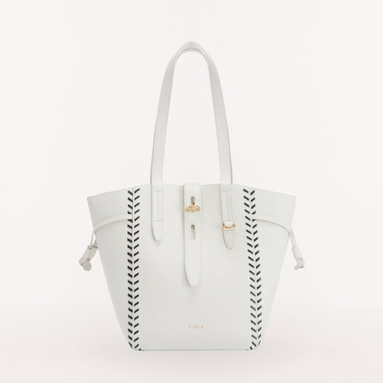 Furla Net Tote Bag Marshmlow/Nero M