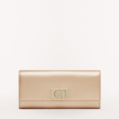 Furla 1927 Continental Wallet, Champagne, Ares Metal