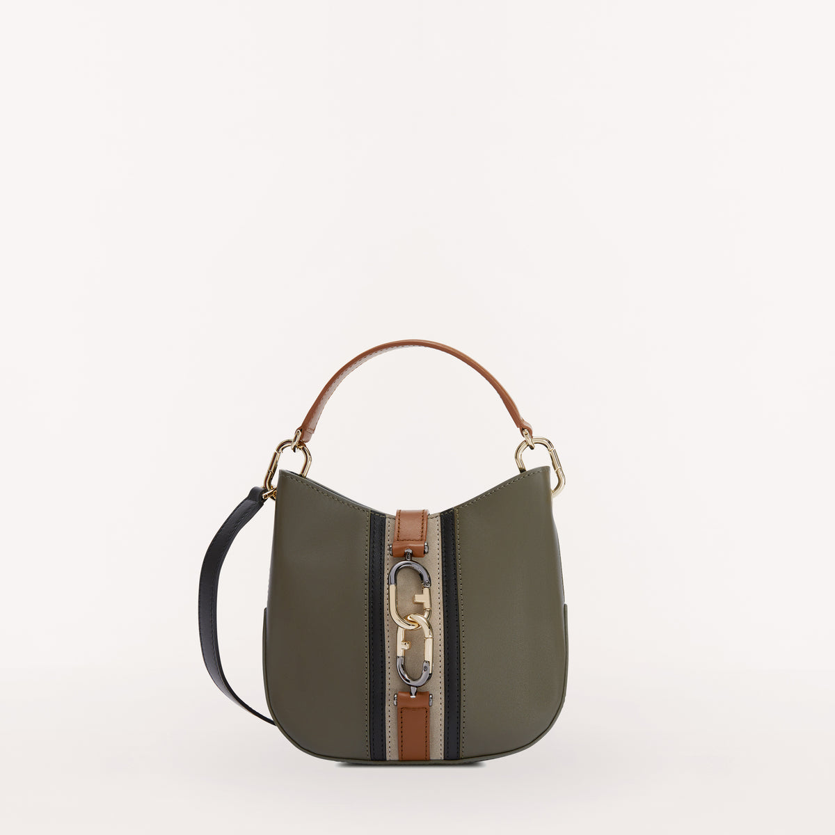 Furla Sirena Hobo, Toni Salvia, Vit Rom Suede