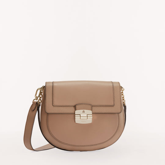 Furla Club 2 Crossbody Bag Greige S