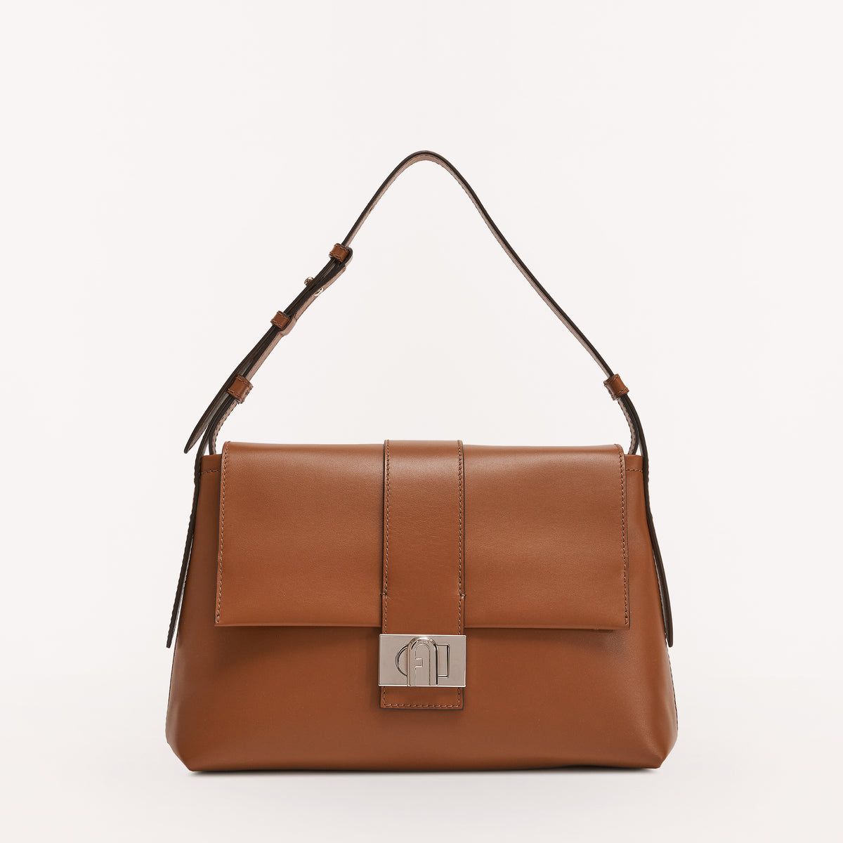 Furla Charlie Shoulder Bag, Cognac H, Vitello Roma