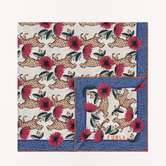 Furla Tortona Carre' 90X90 Scarf Toni Talco