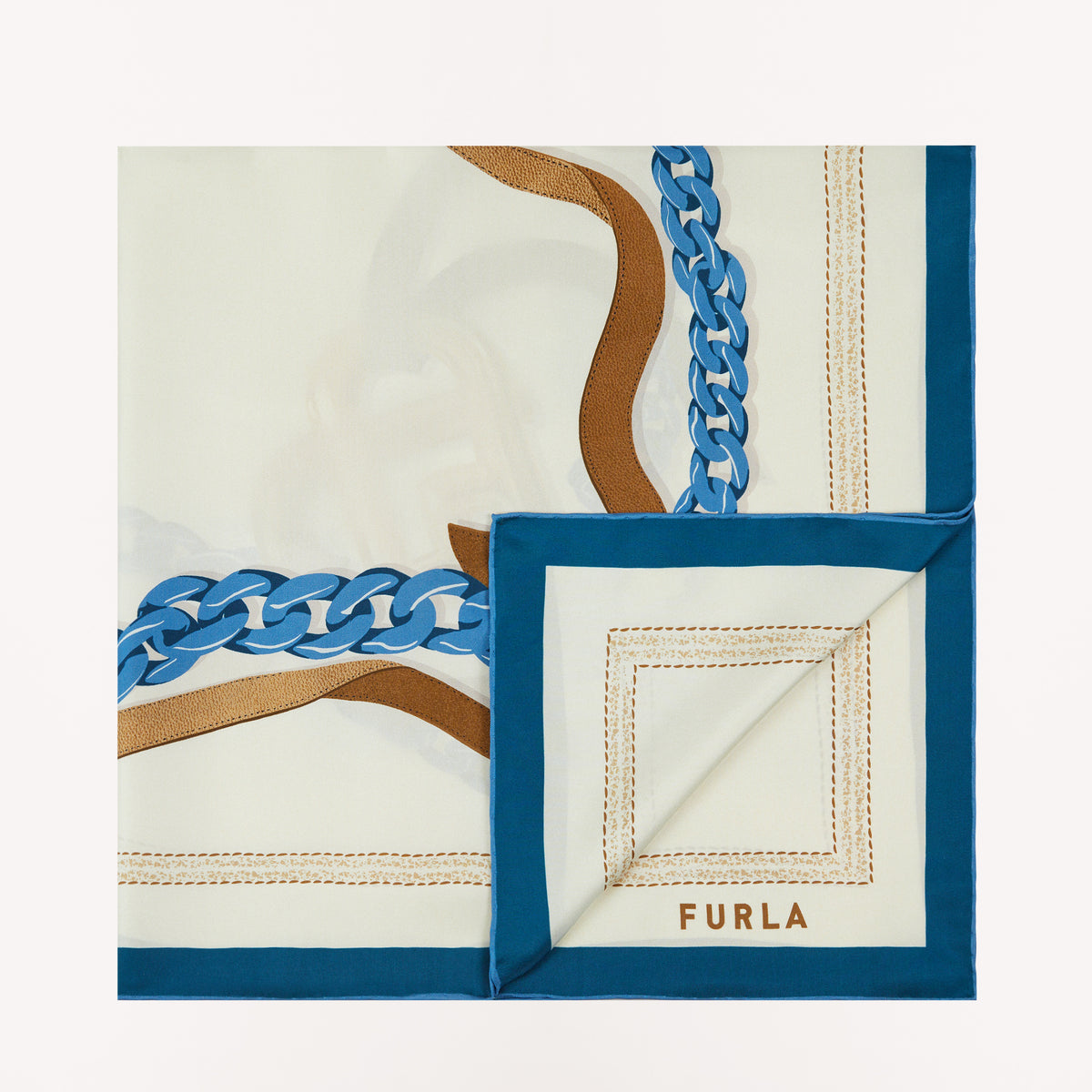 Furla Tortona Carre' 90X90, Greige, Seta Twl St. Hrt