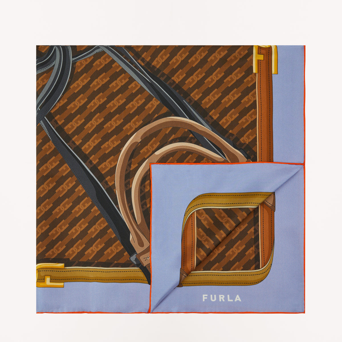 Furla Tortona Carre' 90X90, Cognac H, Set Twl Arc Cat