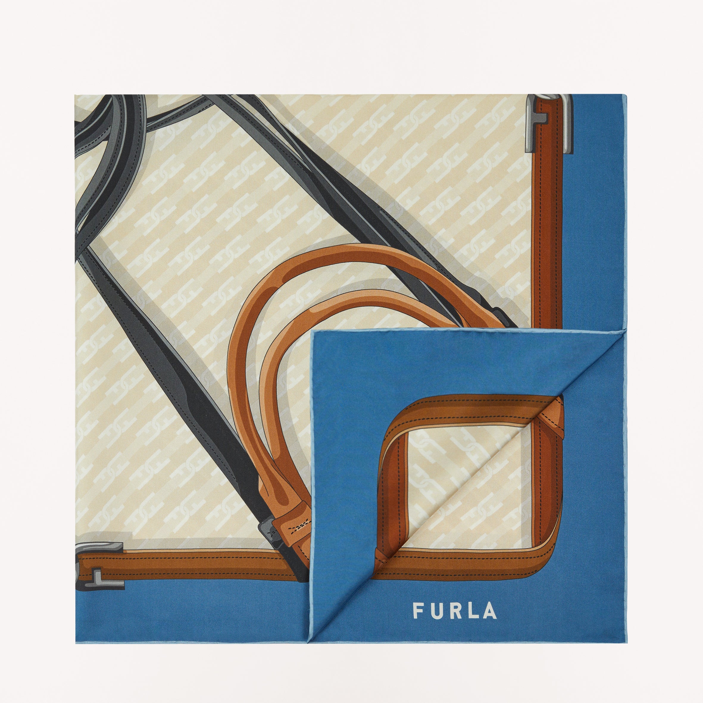 FURLA TORTONA CARRE´ 90X90 マフラー＆スカーフ 関税消費税込み