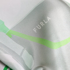 Furla Tortona Carre' 90x90 WT00021 Mineral Green 90x90 Seta Twill Bags