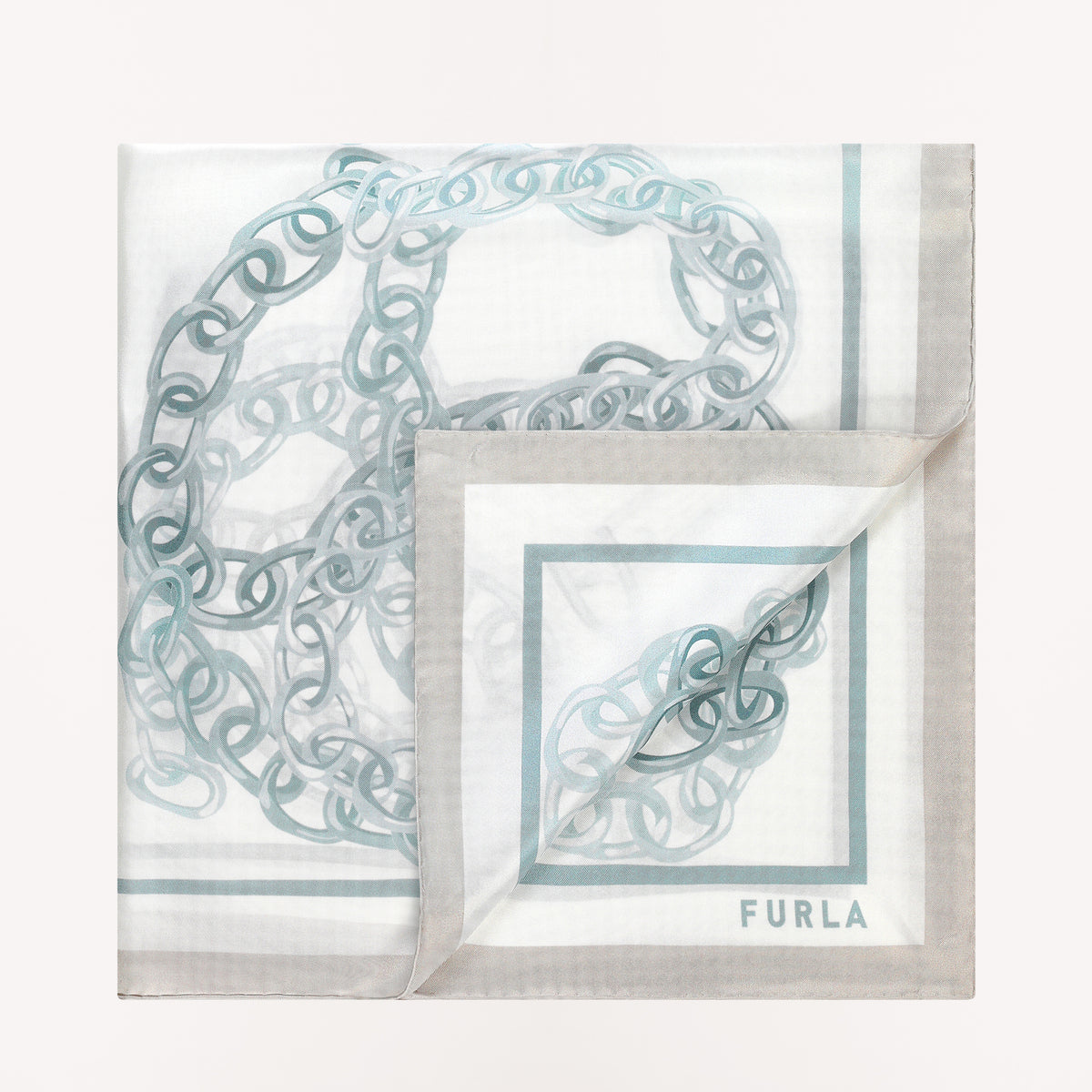 Furla Tortona Carre' 90x90 WT00021 Perla E 90x90 Seta Twill Chn