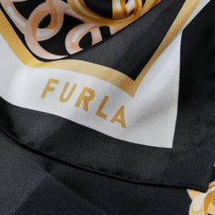 Furla Tortona Carre' 90x90 WT00021 Nero O6 90x90 Seta Twill Chn