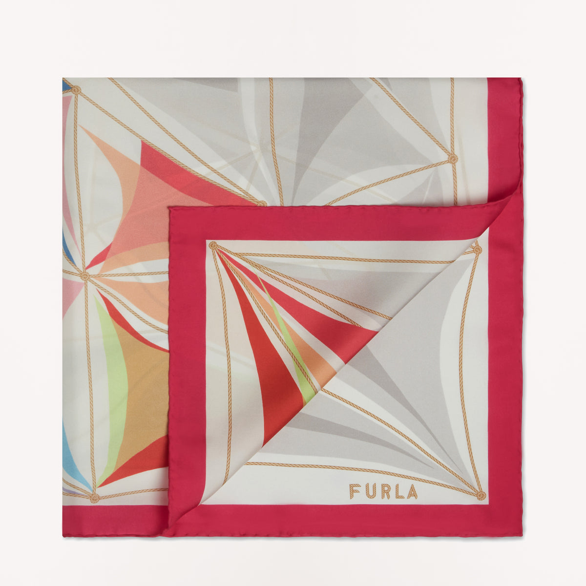 Furla Tortona Carre Scarf Toni Hot Pink 90x90 WT00021 WT00021BX20672180S4401